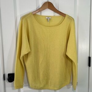 Joie Yellow Cashmere Sweater Size Small S Warm Cozy